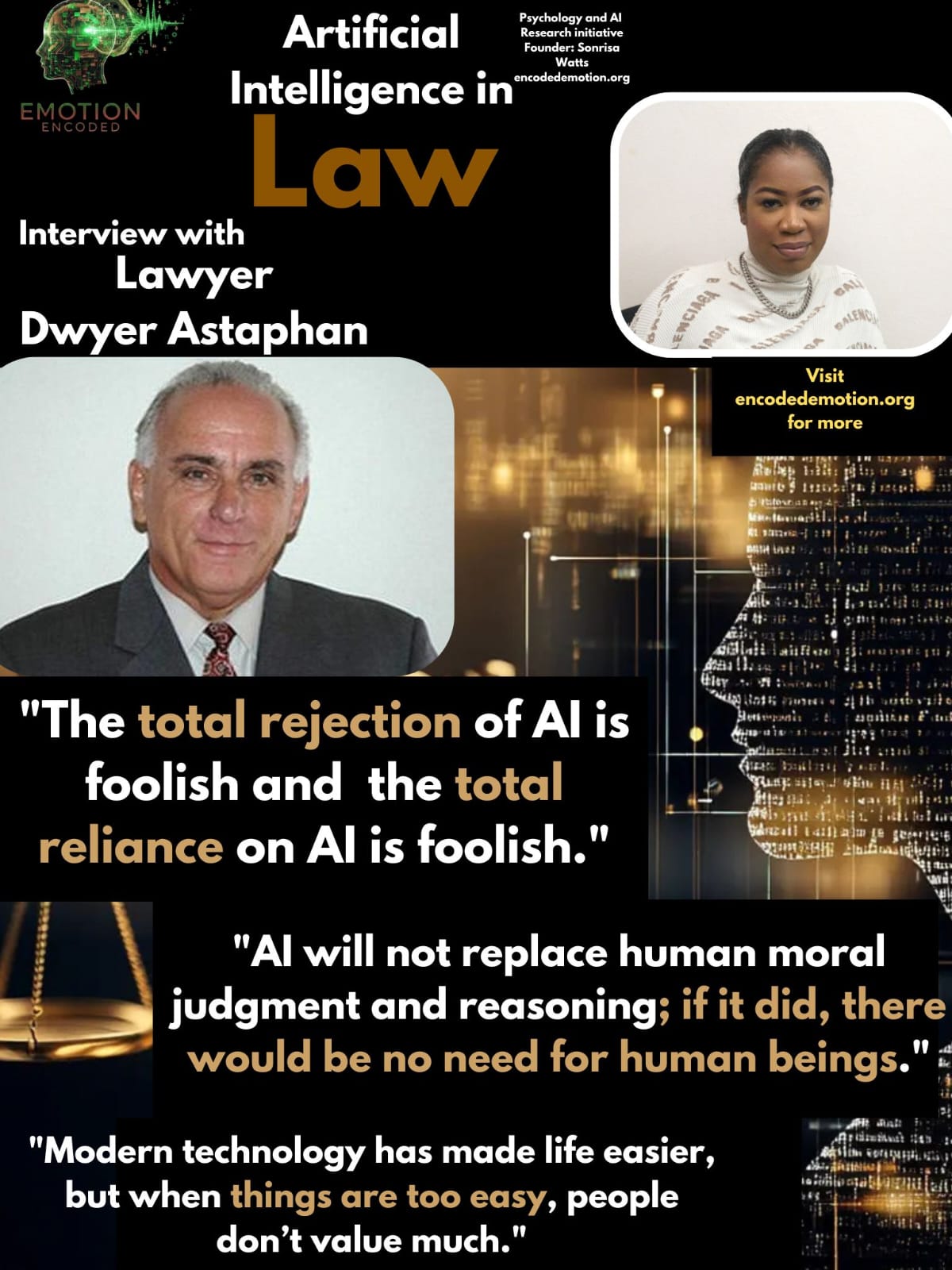 A visual representation of AI in law
