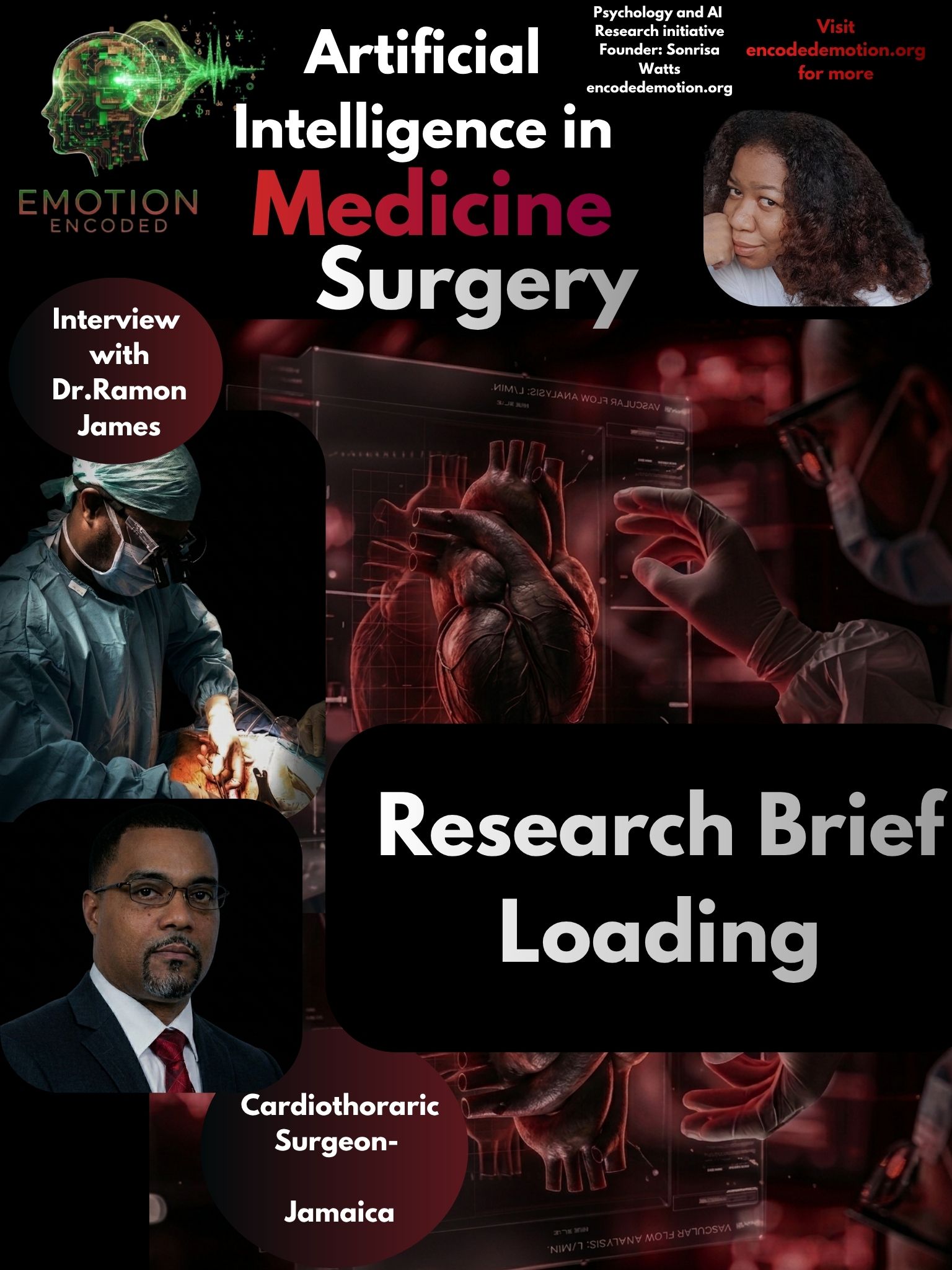 Sonrisa Watts Research: Artificial Intelligence in Medicine: Dr. Ramon James - Emotion Encoded